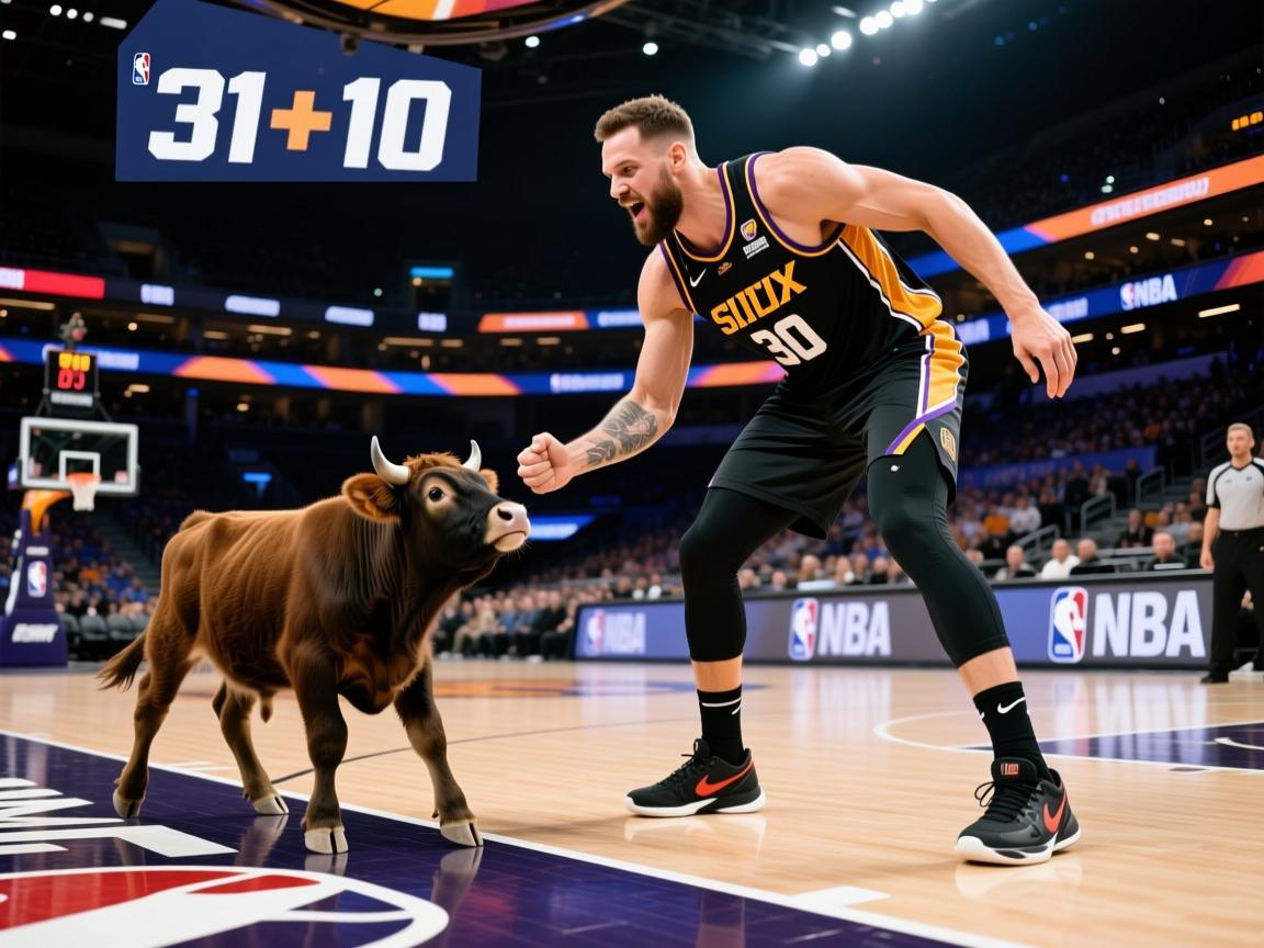 小牛客场大胜太阳，唐斯贡献31+10